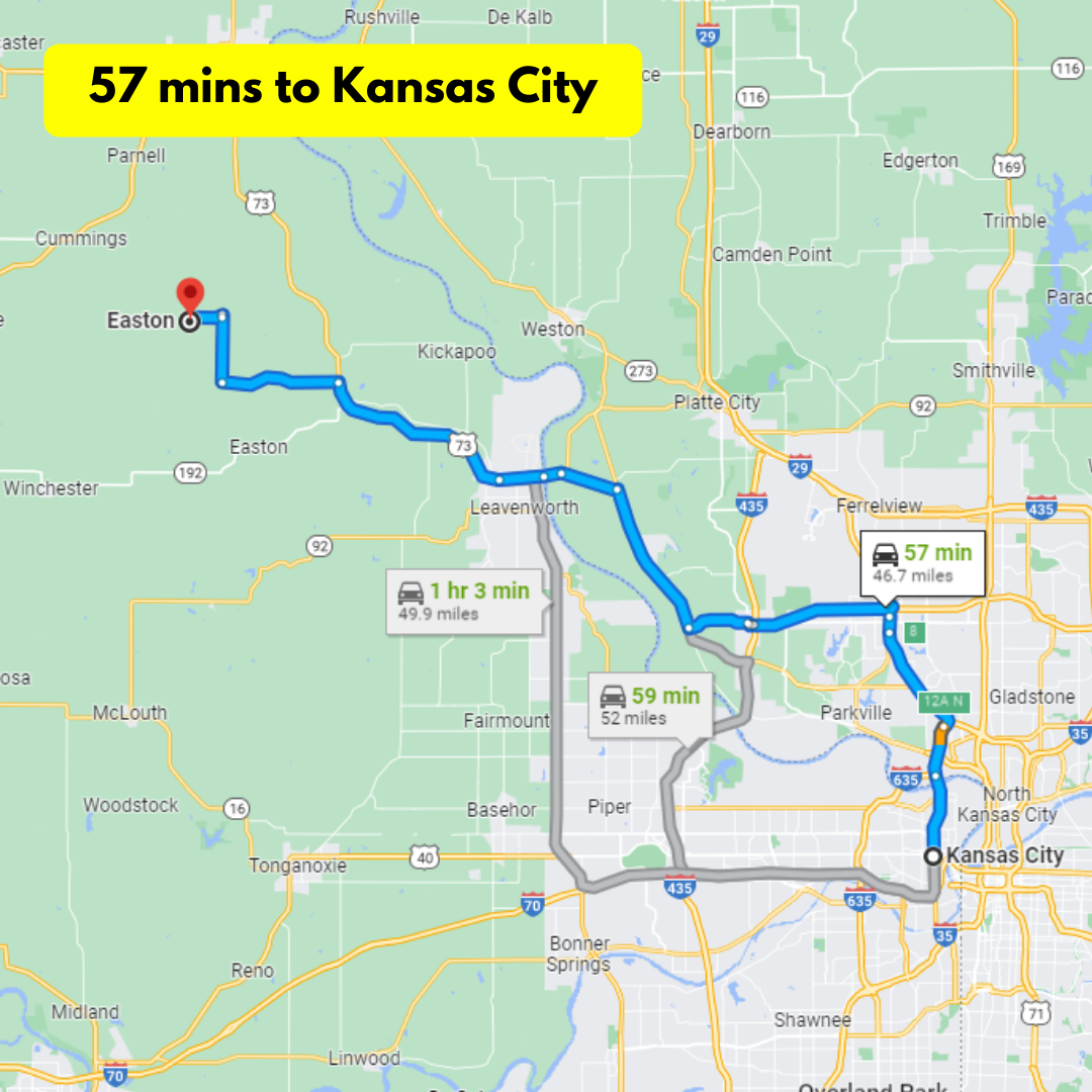 9.85acre in Atchison Leavenworth, KS EcoFriendly & Flood Zone Free